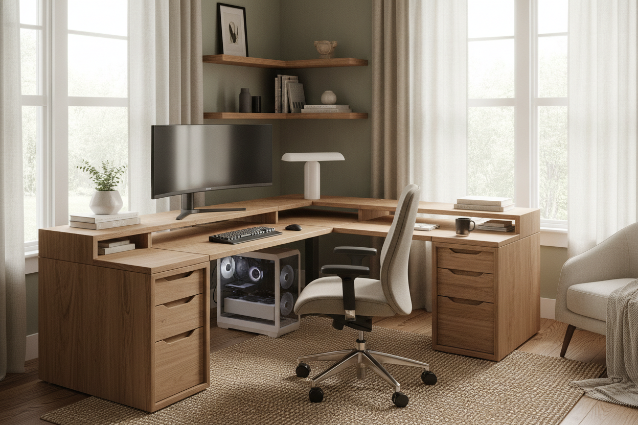 How Customizable Computer Desks Finally Fixed My Awkward WFH Corner