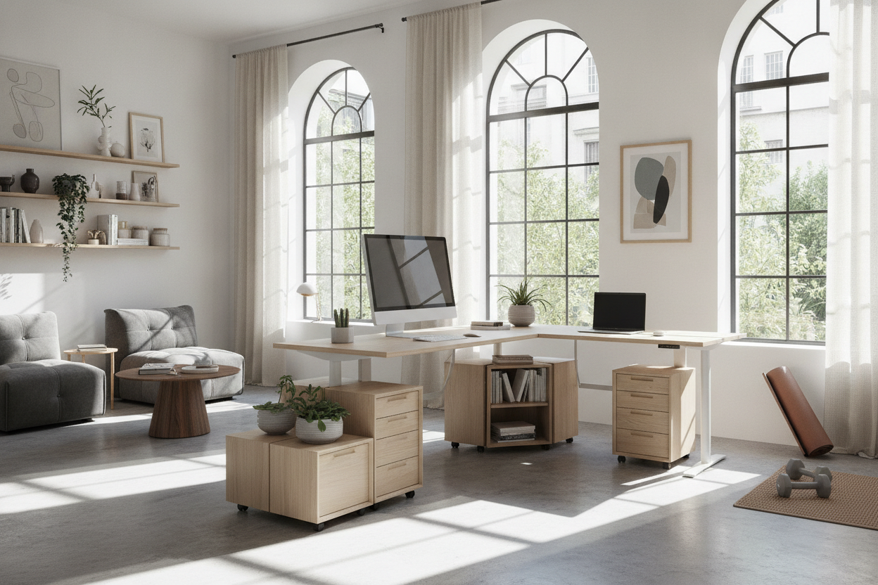 I Fixed My Awkward Multi-Use Room With a Configurable Desk