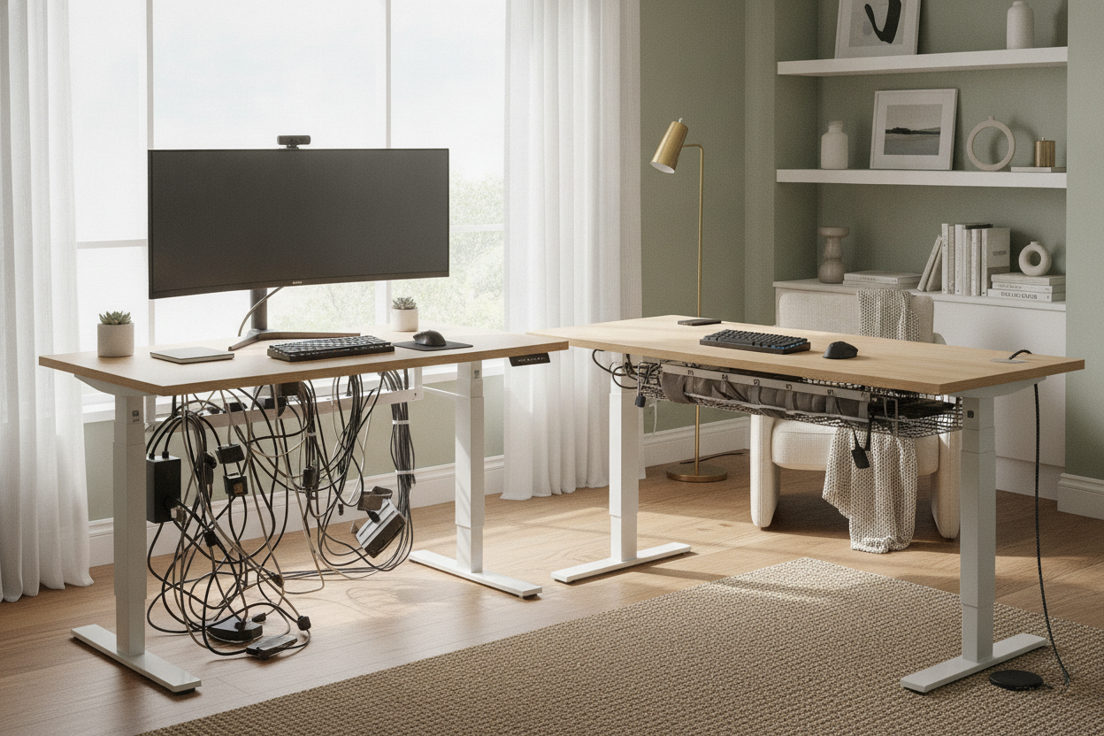 The Cable Nightmare of Adjustable-Height Desks (And How to Fix It)