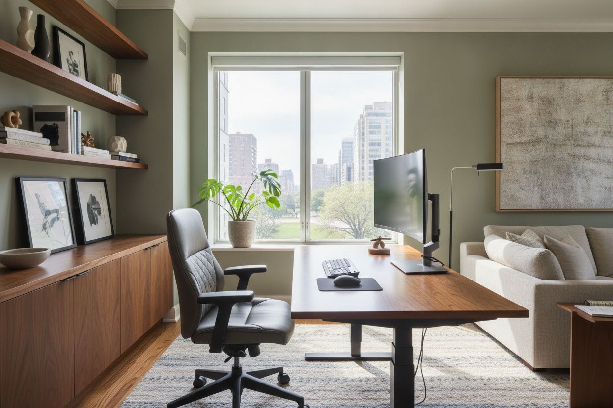 My Adjustable Office Desk Doesn't Look Like a Cubicle