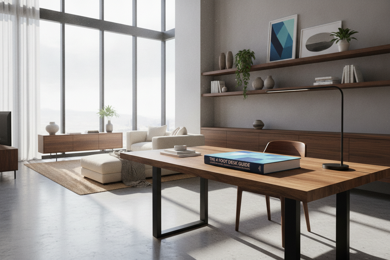 The 4 Foot Desk Guide: Spatial Blueprints, Storage Trade-Offs, and Workspace Zoning