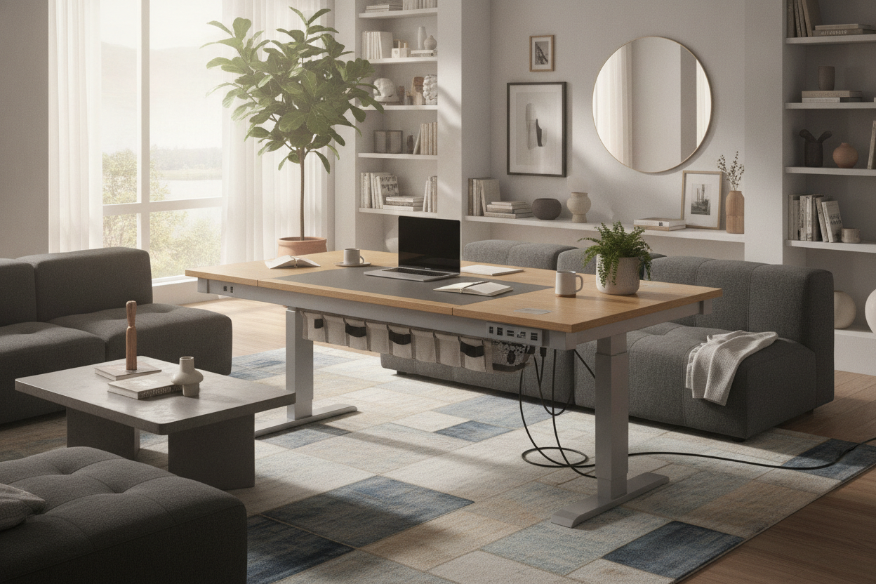 The Adjustable Desk with USB Ports Guide: Integrated Power Hubs, Surface Zoning, and Dynamic Cable Planning