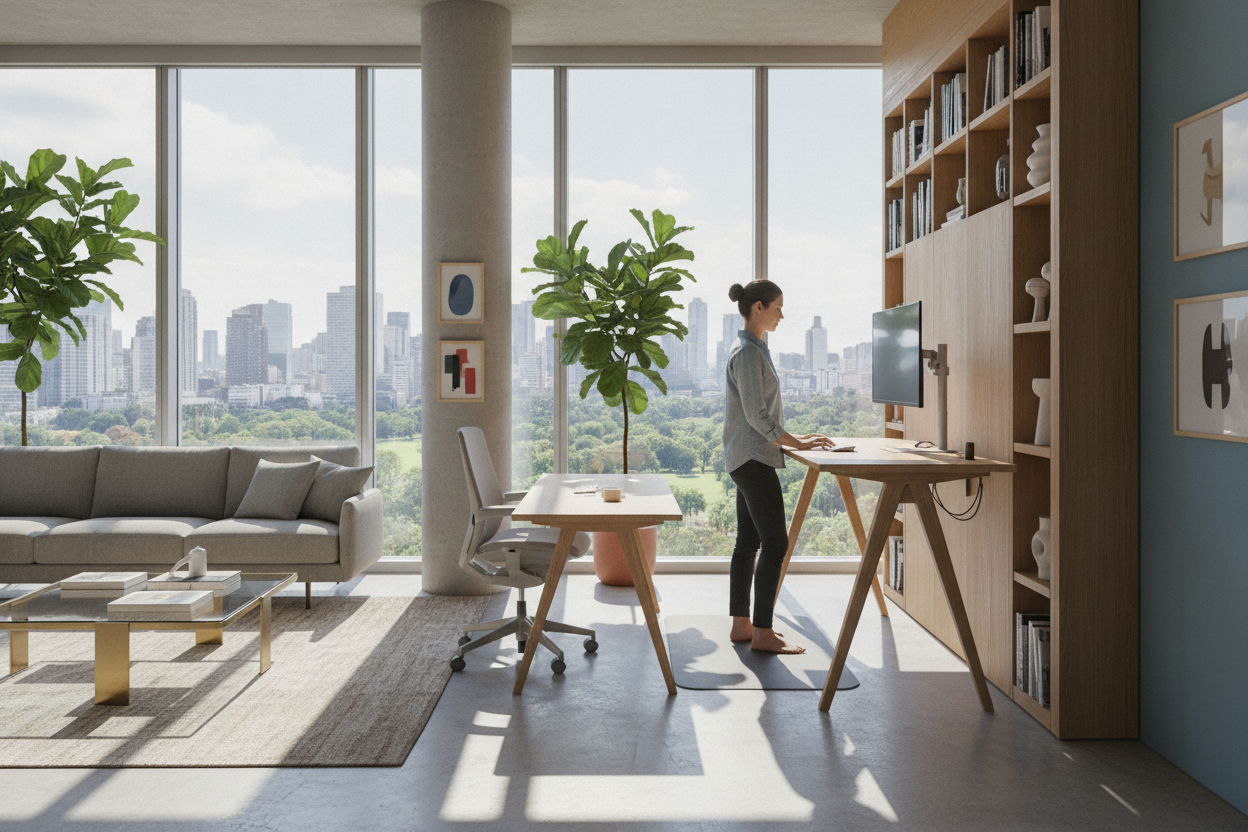 The Advantages of Standing Desk Workstations: Posture Dynamics, Workflow Ergonomics, and Room Integration