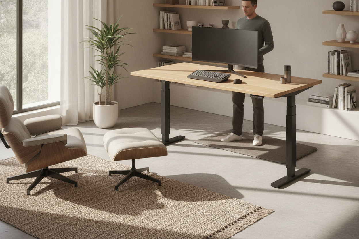 The Non-Adjustable Standing Desk Guide: Fixed-Height Workstations, Frame Rigidity, and Workspace Ergonomics