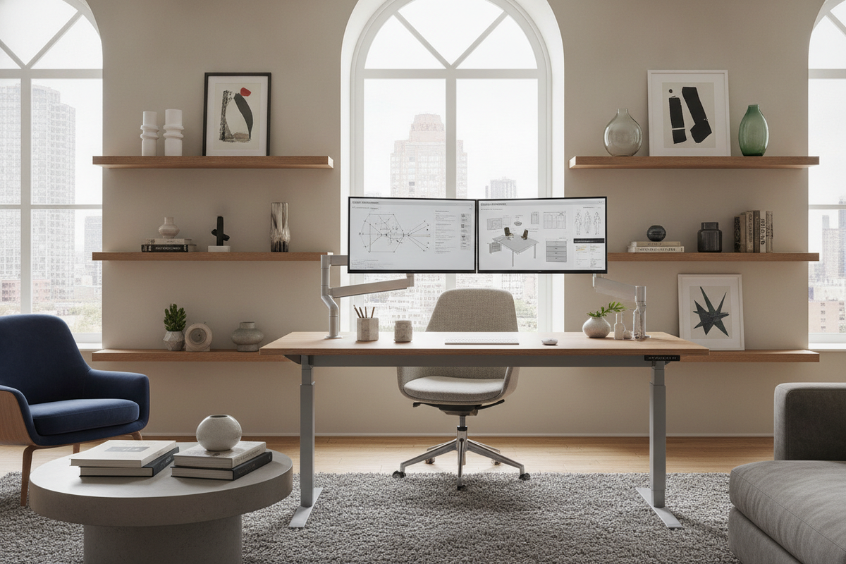 The Adjustable Desk with Monitor Mount Planning Guide: Load Mechanics, Sizing Dynamics, and Ergonomic Storage