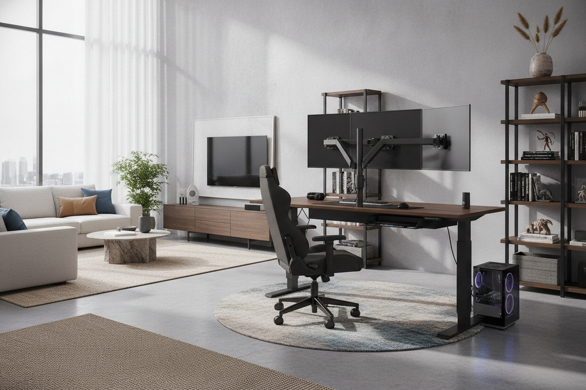 The Best Gaming Standing Desk Guide: Stability, Setup Sizing, and Storage Planning for PC Battlestations