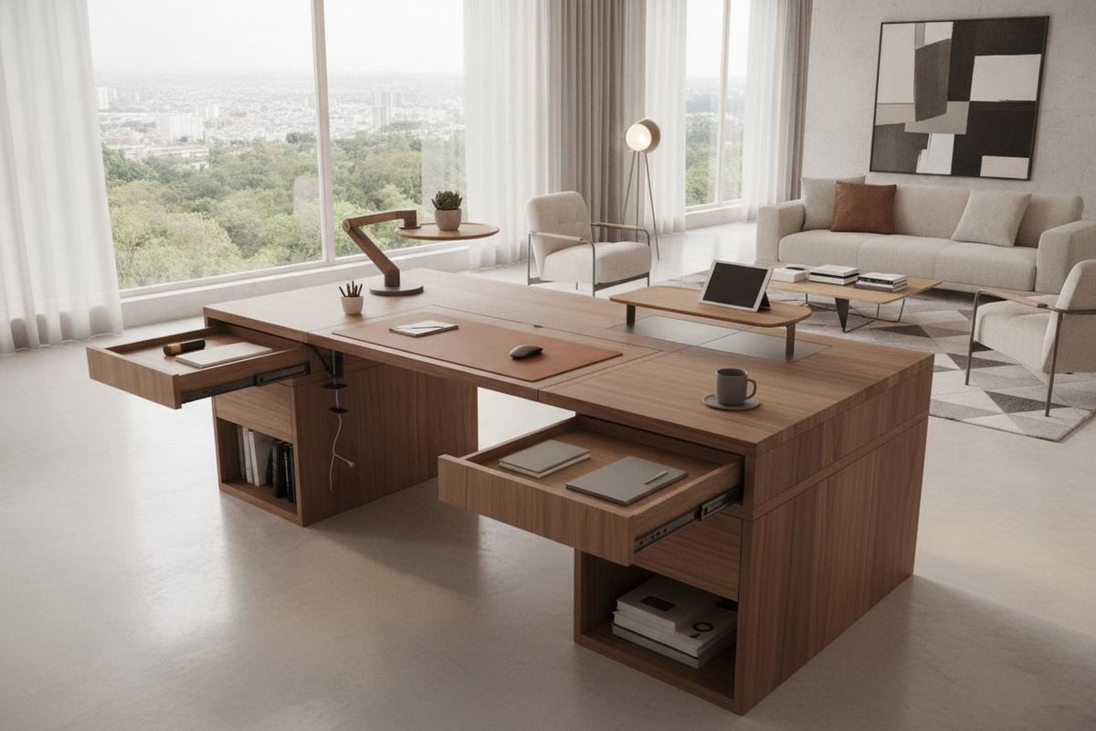 Desk Extenders Blueprint: Attachment Mechanisms, Spatial Geometry, Surface Zoning, and Storage Integration