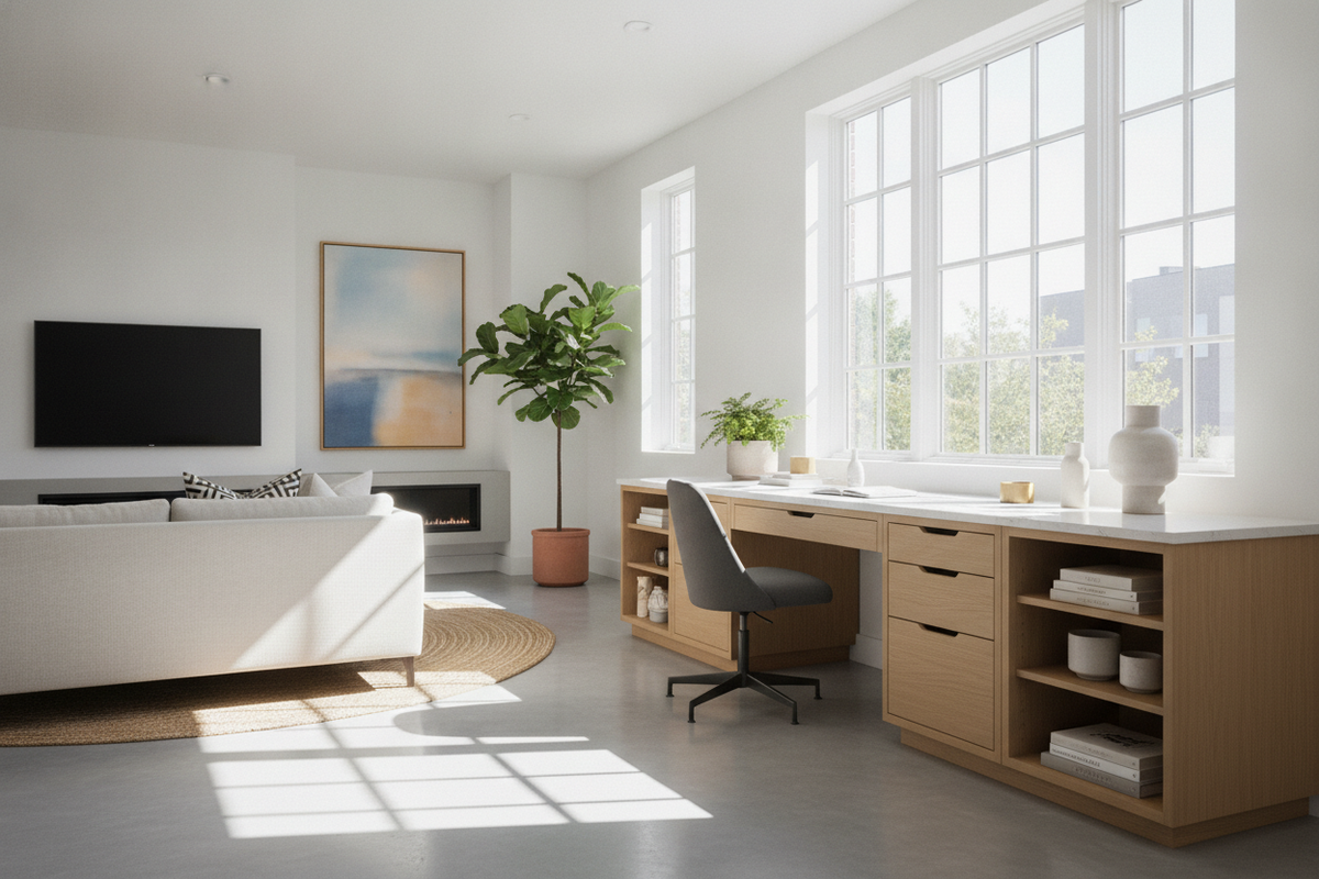 Desk from IKEA Cabinets Blueprint: Modular Bases, Span Sizing, Built-In Storage, and Assembly Layouts