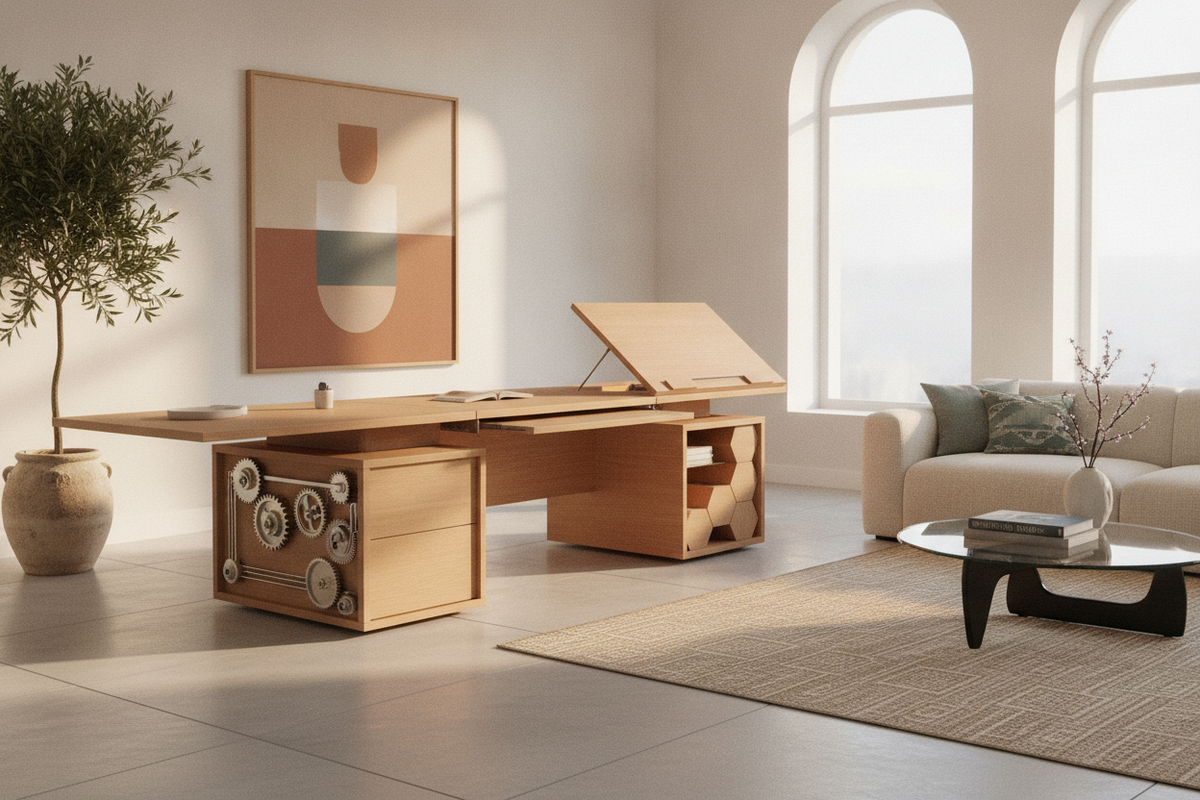 Desk That Extends Planning Guide: Extension Archetypes, Footprint Categories, Hardware Mechanics, and Storage Integration