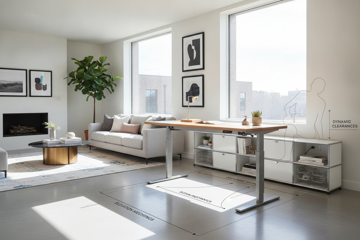 Desk Up Down Buyer Blueprint: Elevation Mechanics, Footprint Sizing, Dynamic Clearances, and Workstation Storage Pairing