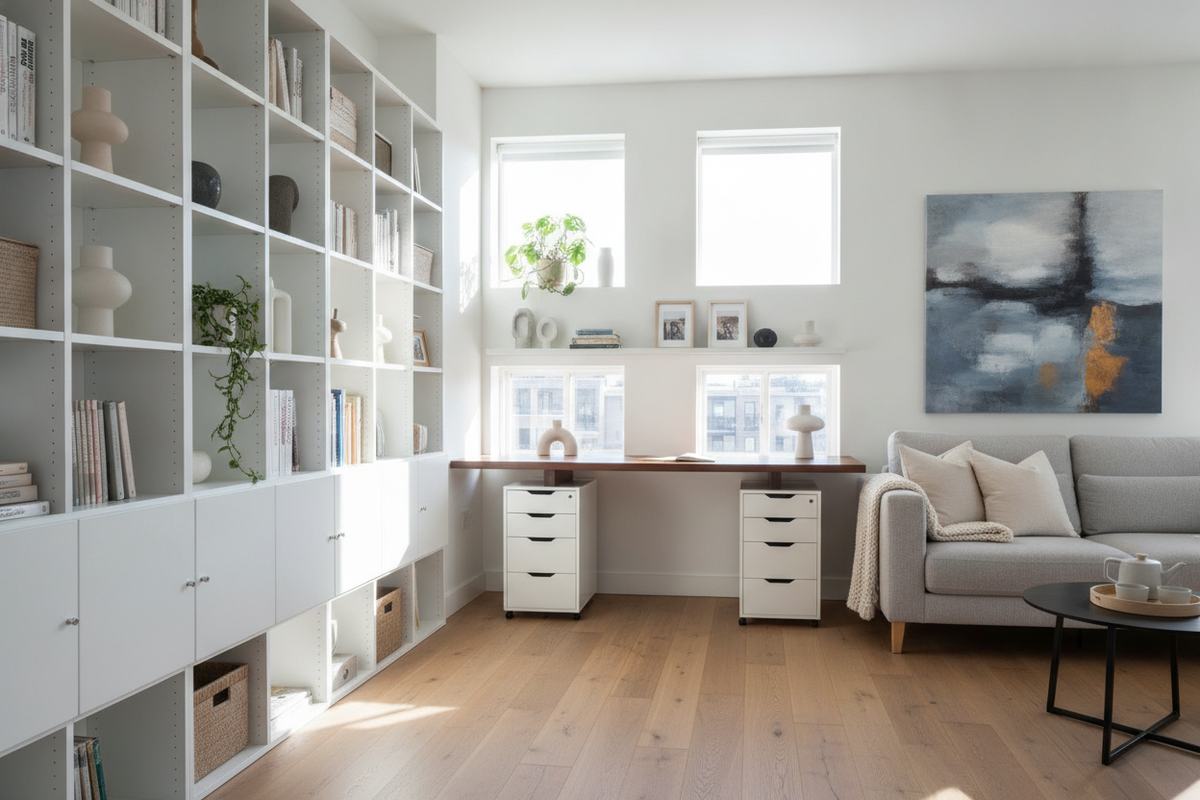 IKEA Storage and Desk Planning Guide: Modular Units, Cabinet Integration, and Layout Configurations