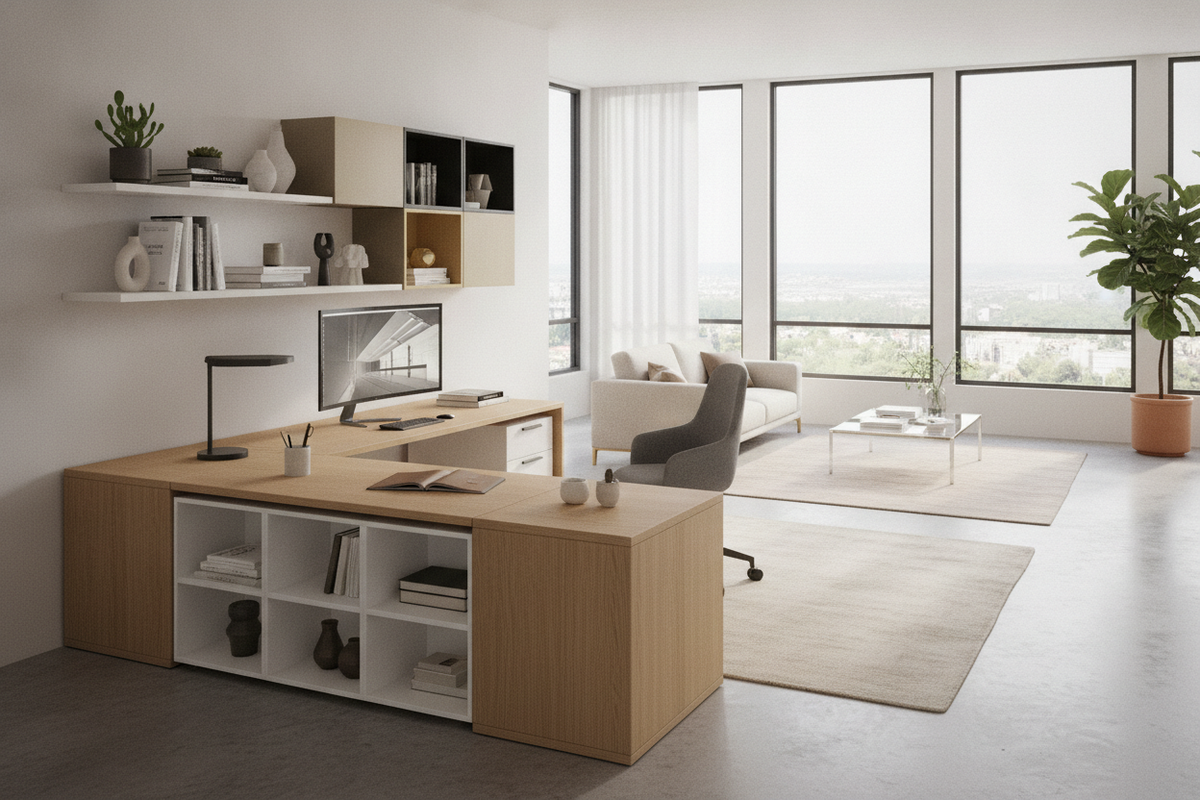 L-Shape Office Desk Buying & Layout Guide: Dimensions, Storage Architectures, and Room Planning
