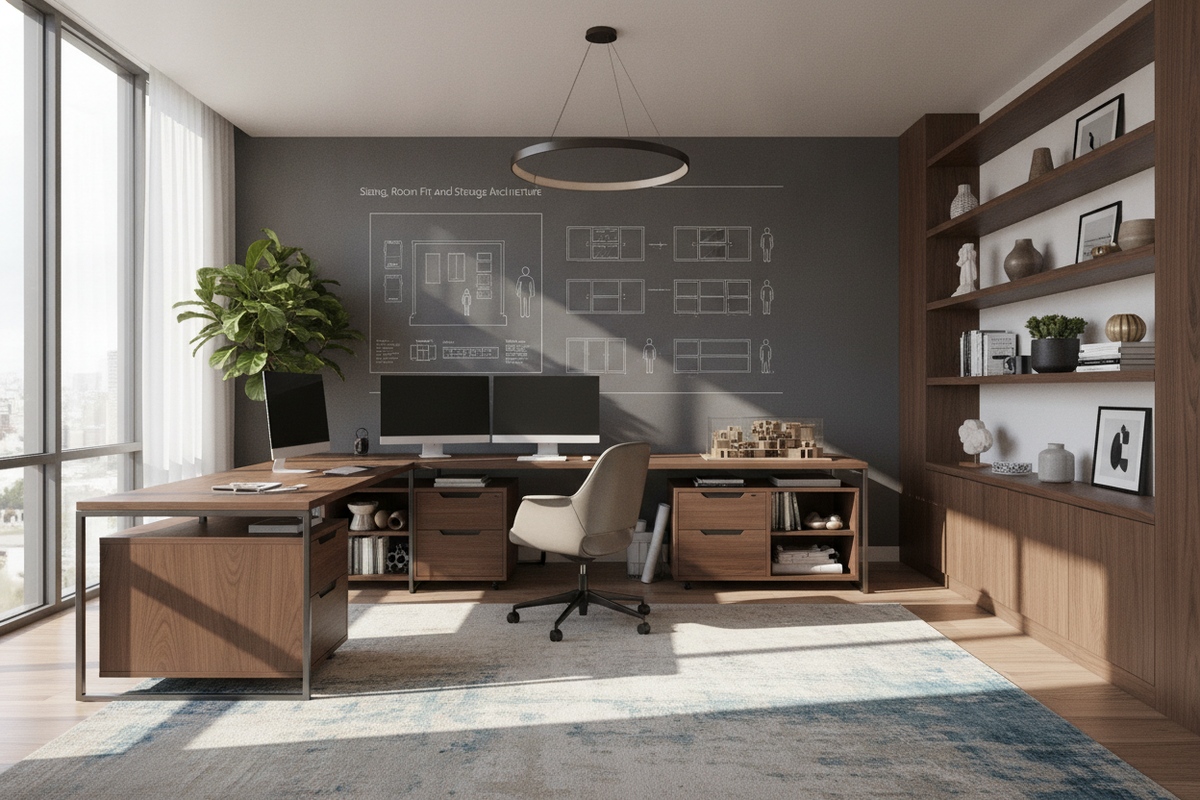 Large L Shape Desk Planning Guide: Sizing, Room Fit, and Storage Architecture