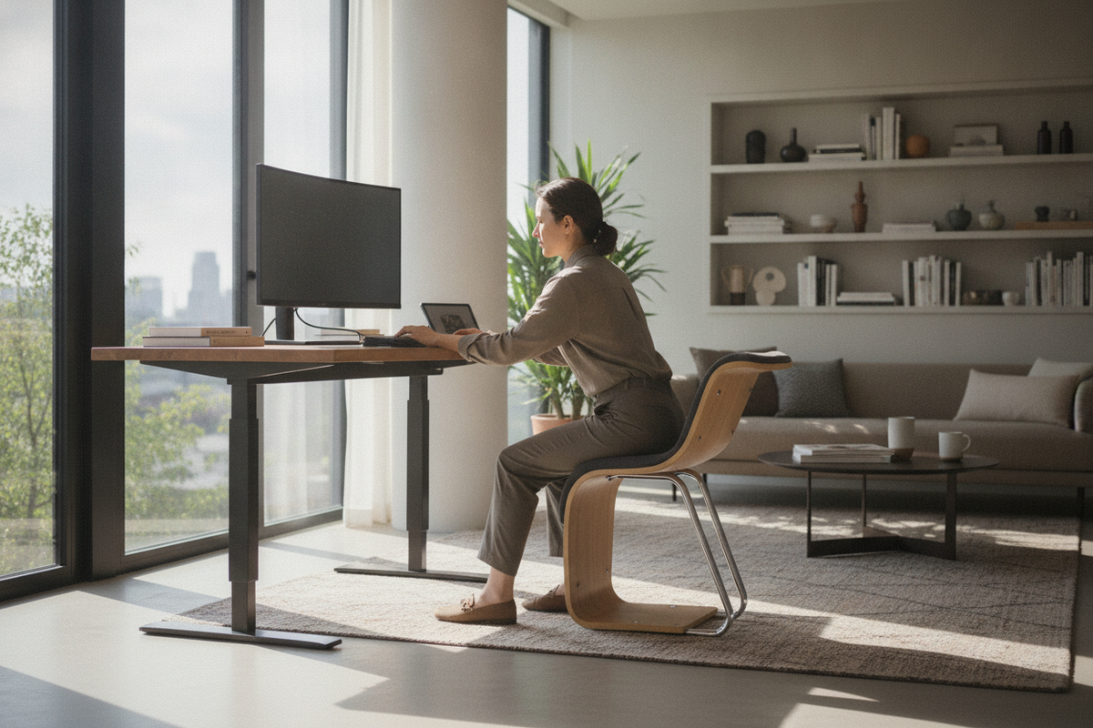 Lean Chair for Standing Desk Guide: Perching Mechanics, Posture Transition, and Workstation Fit