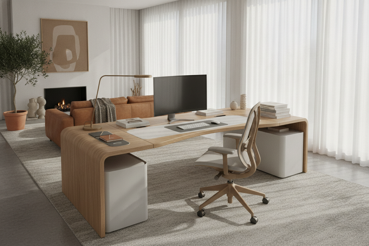 Contour Desk Guide: Cutout Profiles, Surface Flow, and Ergonomic Workspace Layouts