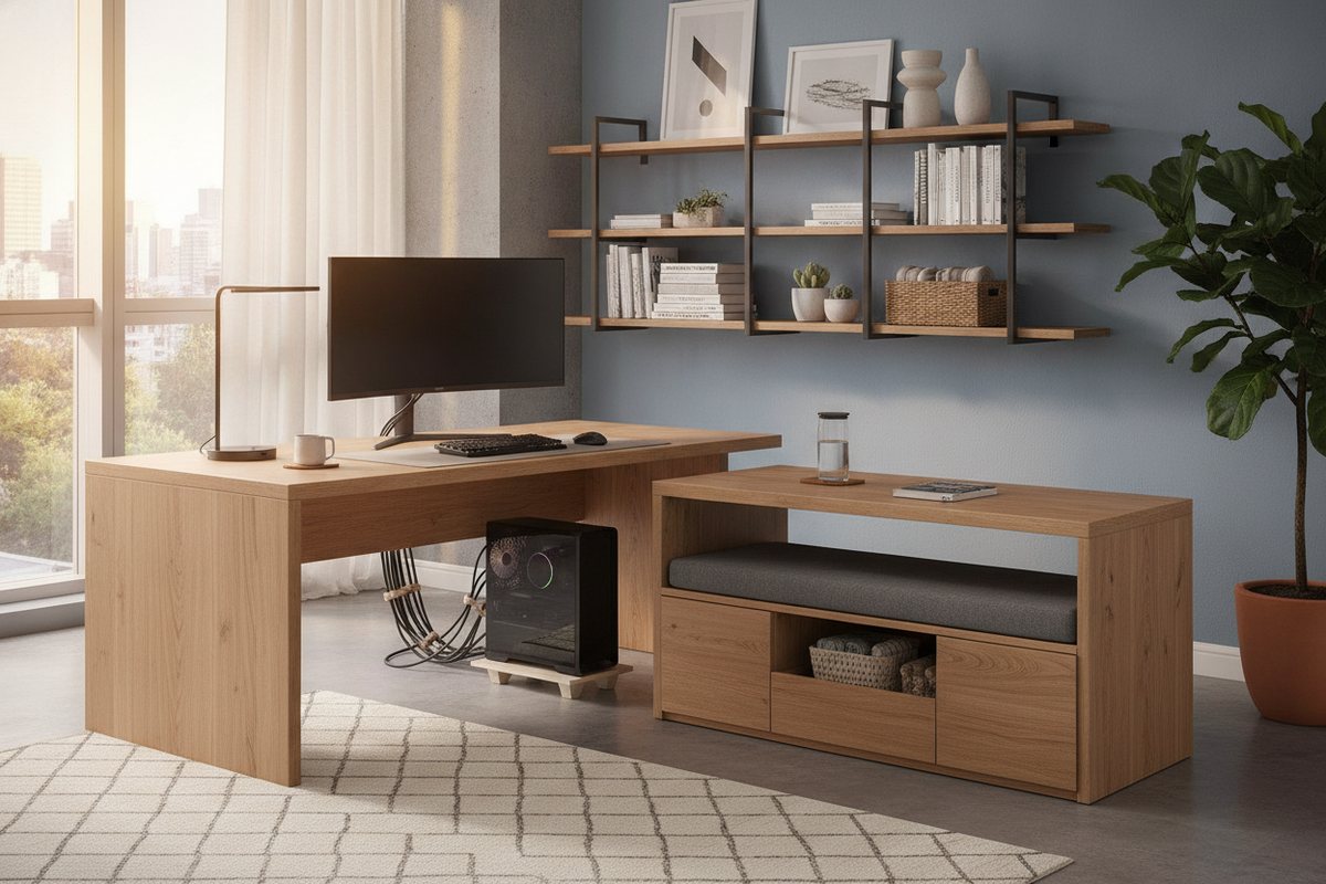 Desk and Side Table Guide: Workstation Extensions, PC Placement, and Storage Layouts