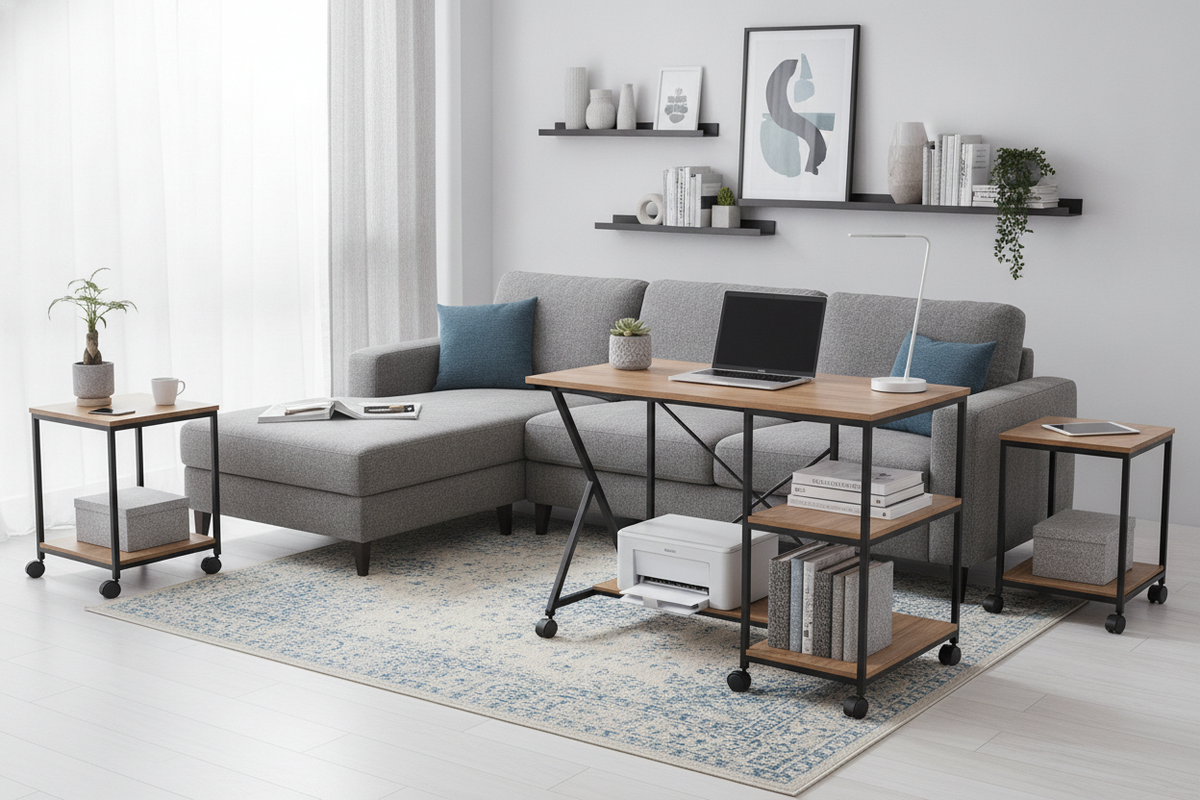Walmart Rolling Computer Desk Guide: Mobility, Tier Sizing, and Small-Space Planning