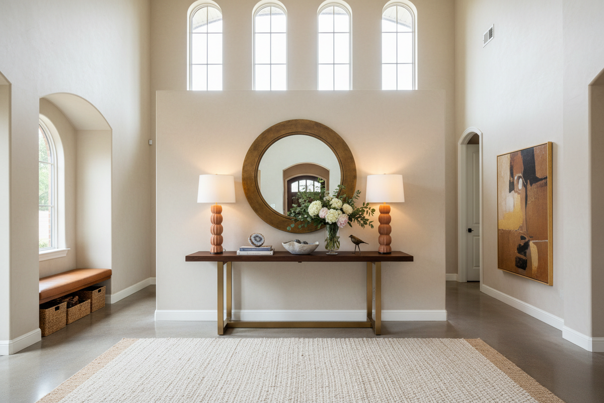 Grand Entrances: How to Select and Style a Large Entryway Table