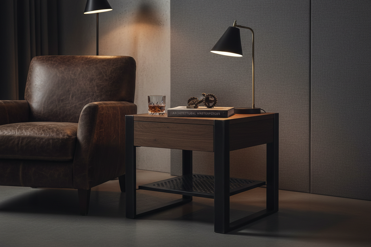 How to Choose the Perfect Masculine End Table for a Bold, Stylish Space
