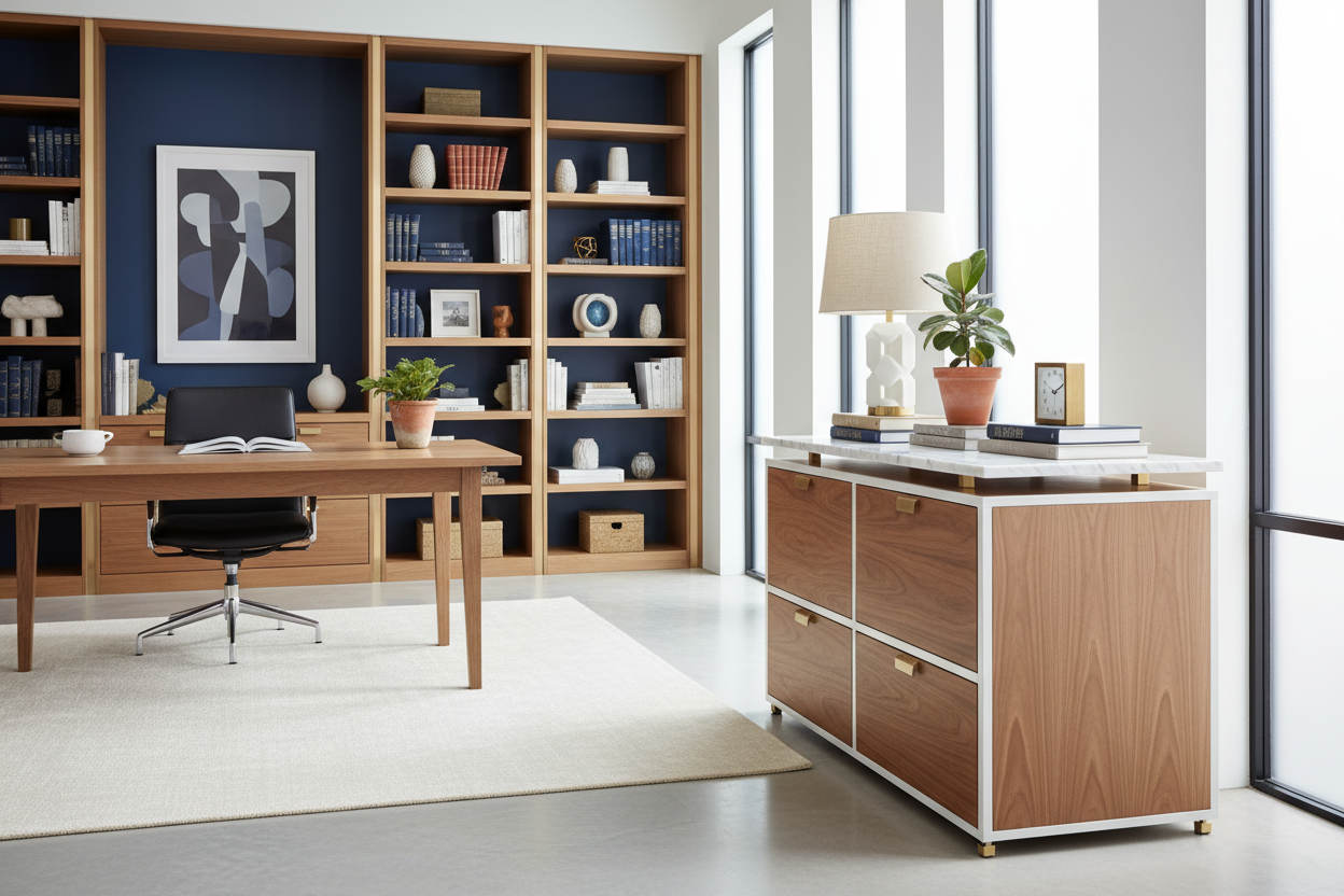 How to Style a Filing Cabinet Ikea for a High-End Office Look