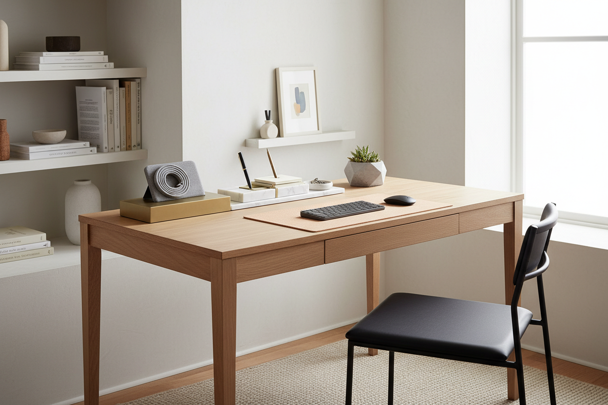 Curating Small Desk Organization for a High-End Studio Look