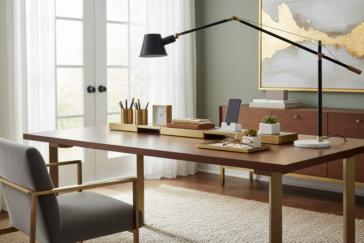 How to Style a Crate and Barrel Desk Organizer for a Luxury Look