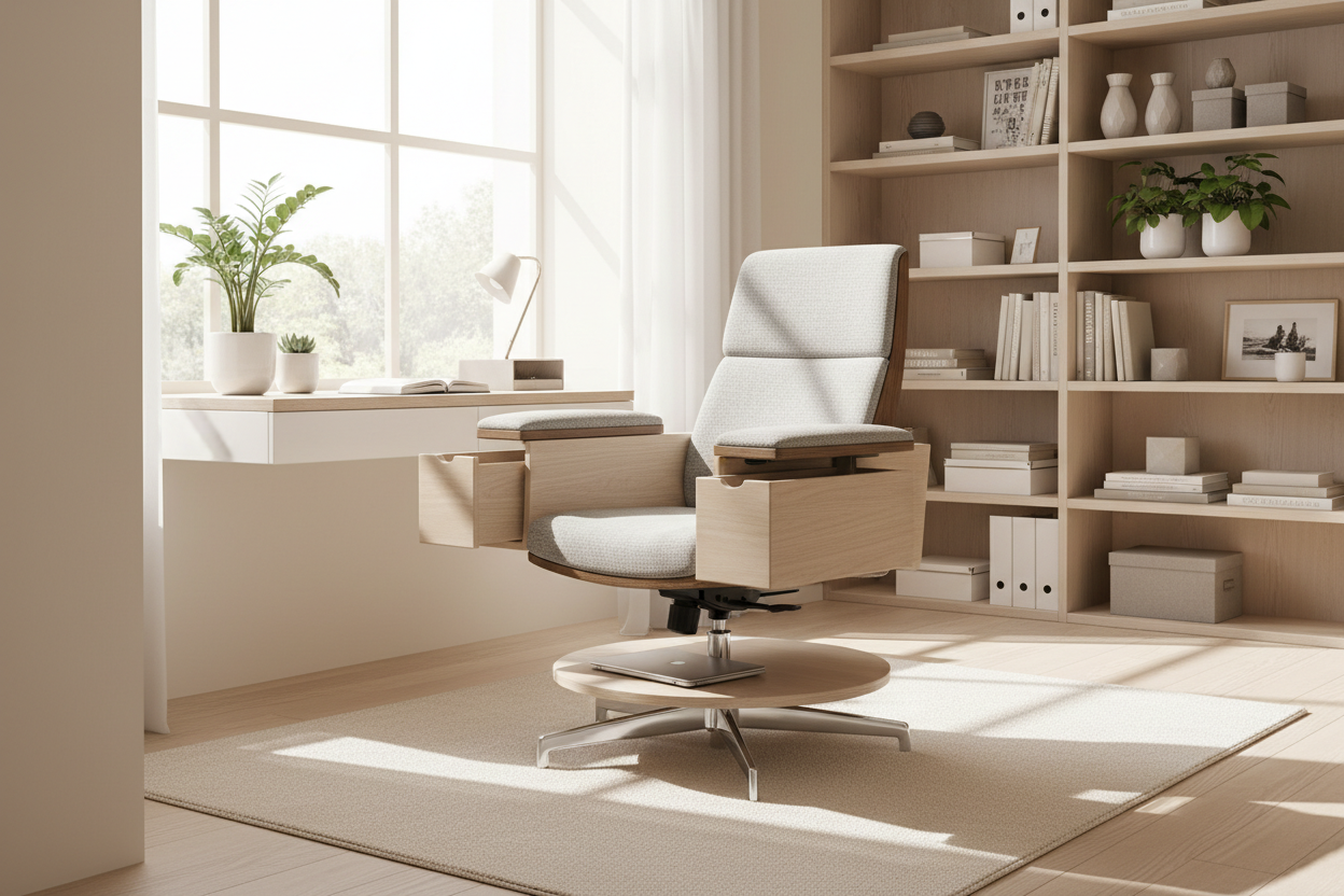 Why a Desk Chair With Storage Is the Ultimate Space Hack