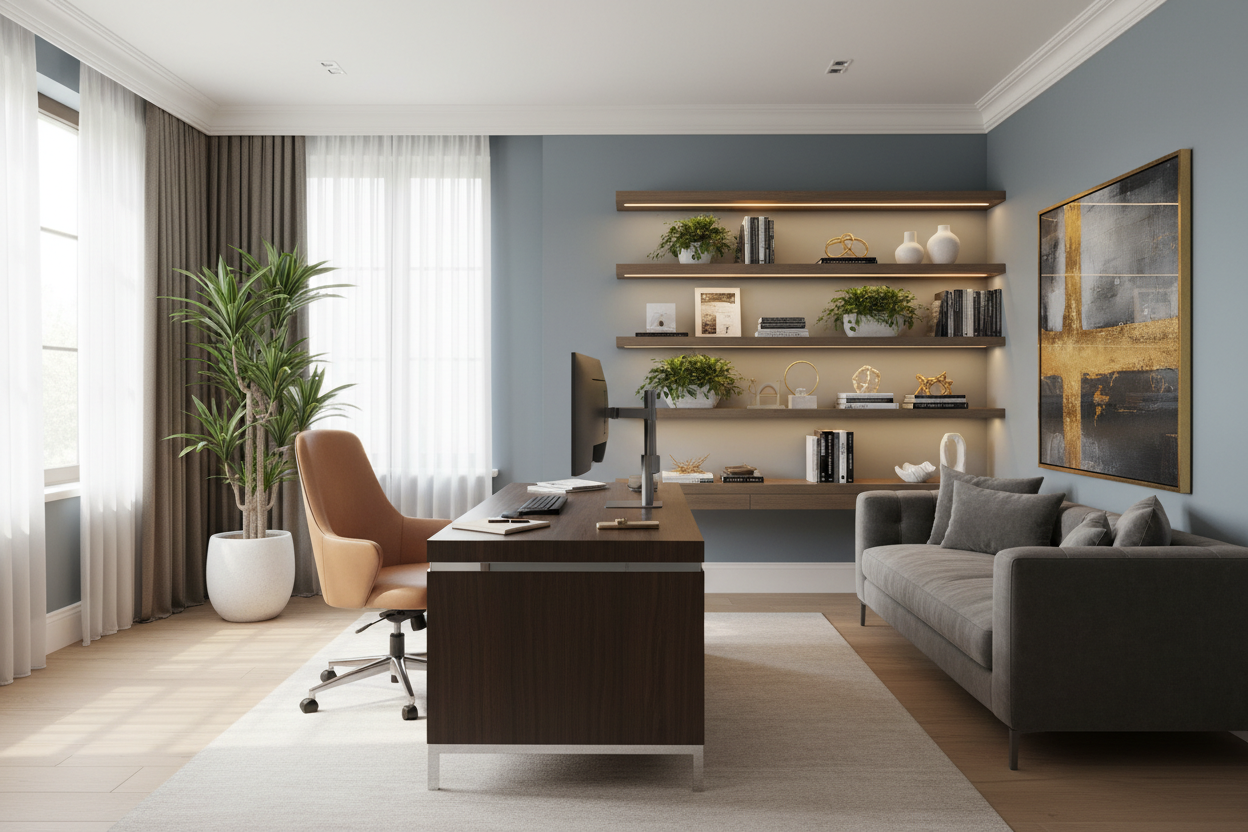 Create a Luxury Workspace for Jobs Can Do At Home