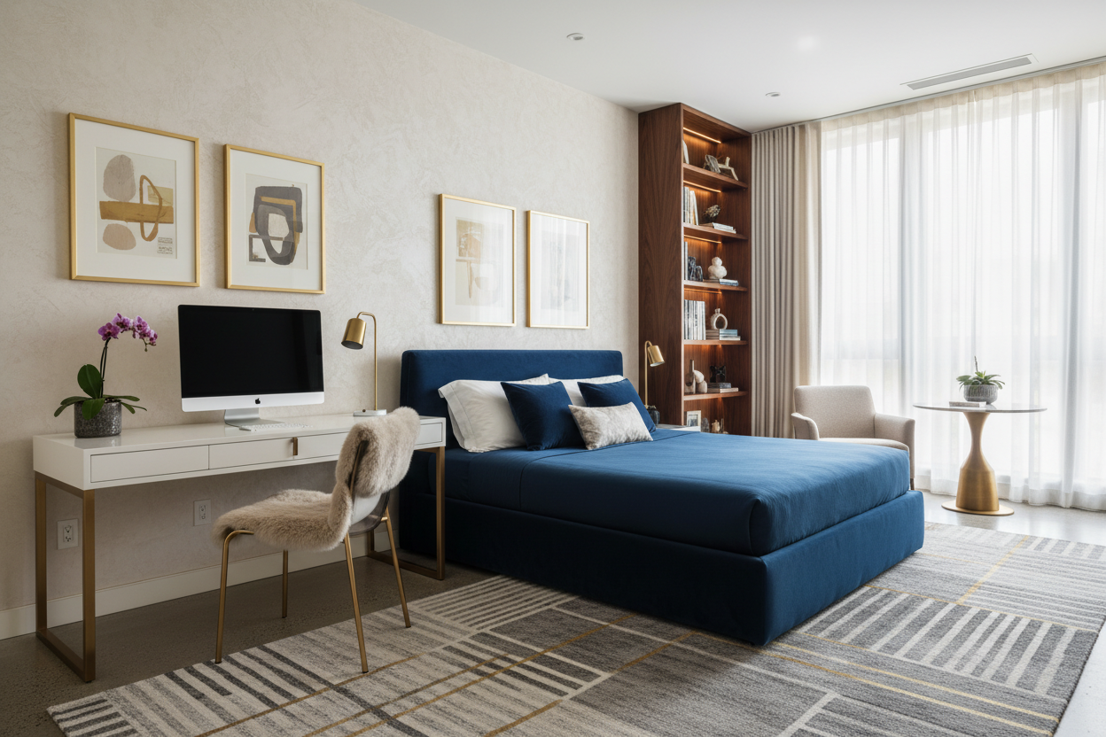 How to Style Modern Bedroom Office Ideas for a Luxury Look