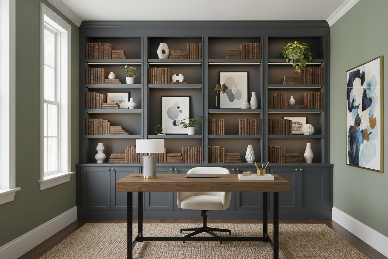 Ikea Shelves Office Design: How to Make It Look High-End