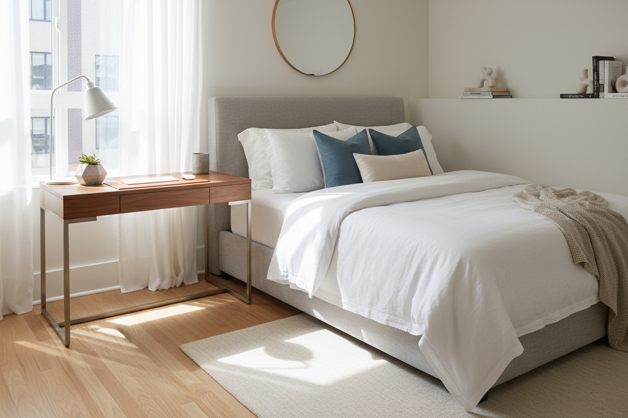 Bedroom Desk Next to Bed: How to Style This Tricky Layout