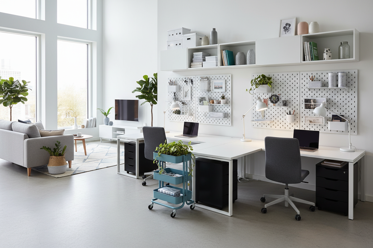 Ikea Home Office For Two: Making a Shared Workspace Actually Work