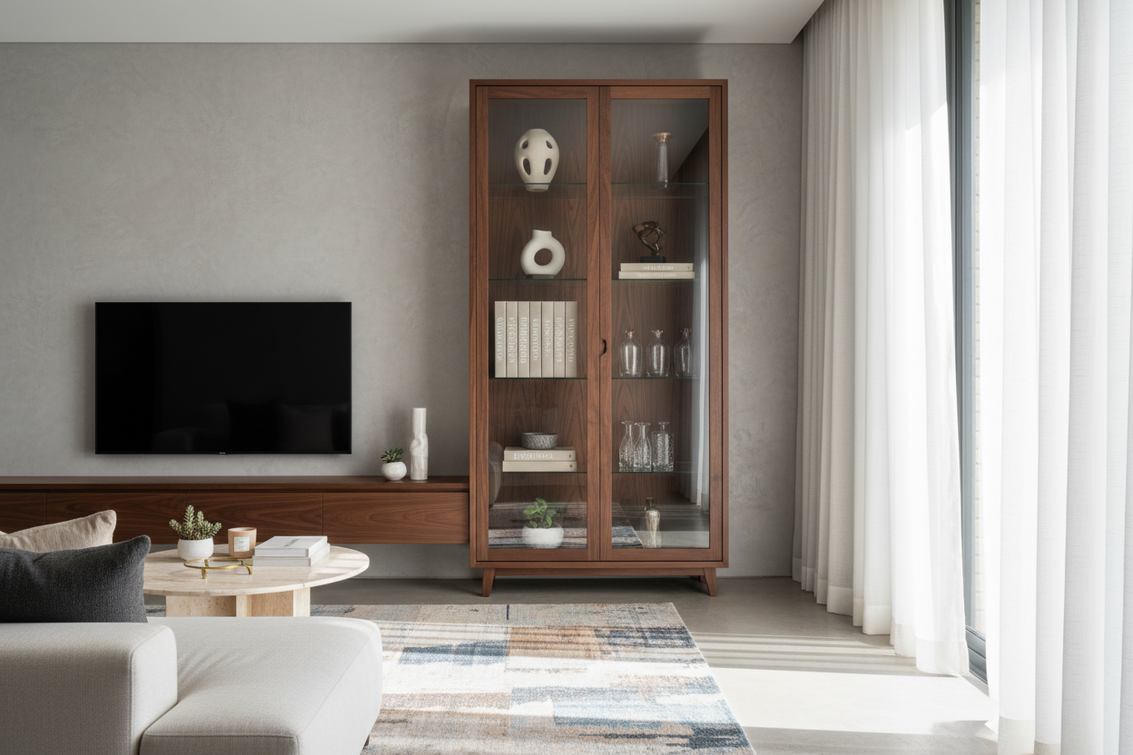 Walnut Display Cabinet: How to Style It for a High-End Look