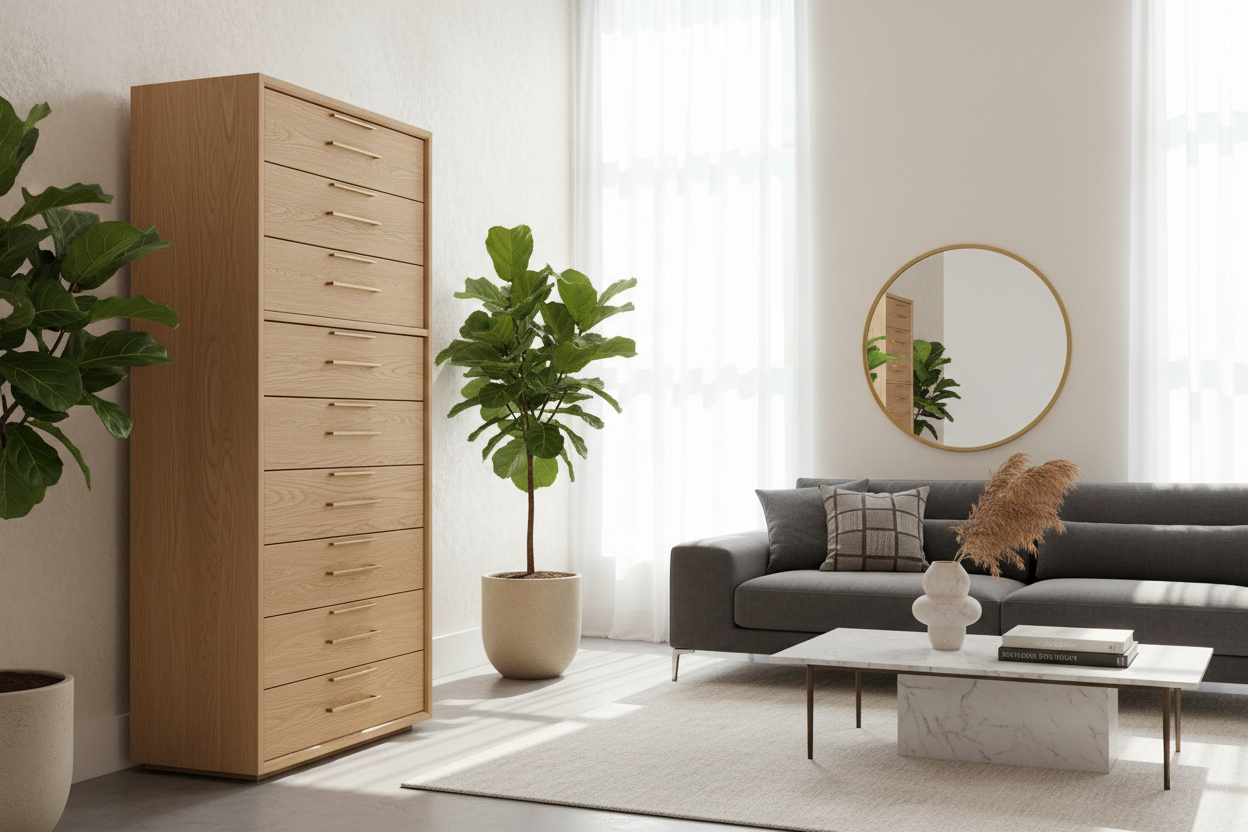 Tall Cabinet With Drawer: Stop Wasting Vertical Space