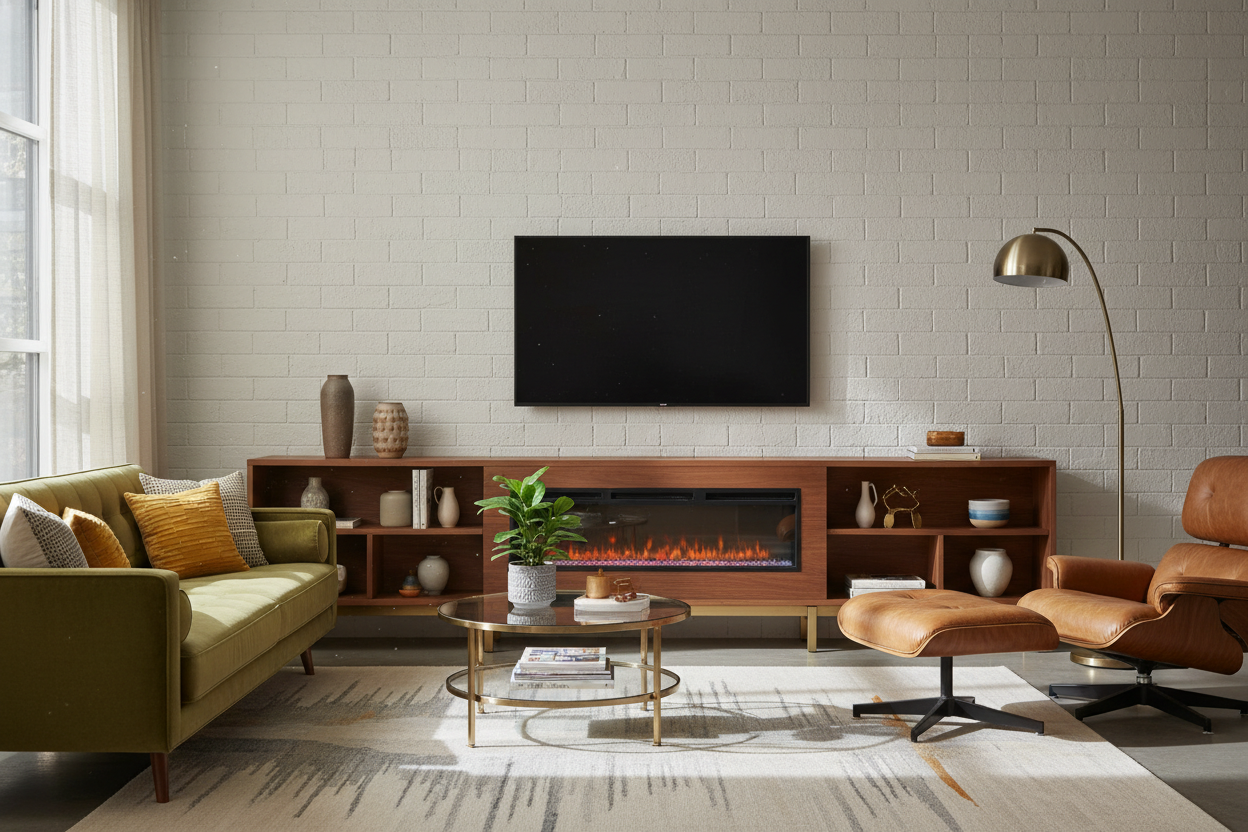 Mid Century Modern Fireplace TV Stand: How to Style It Right