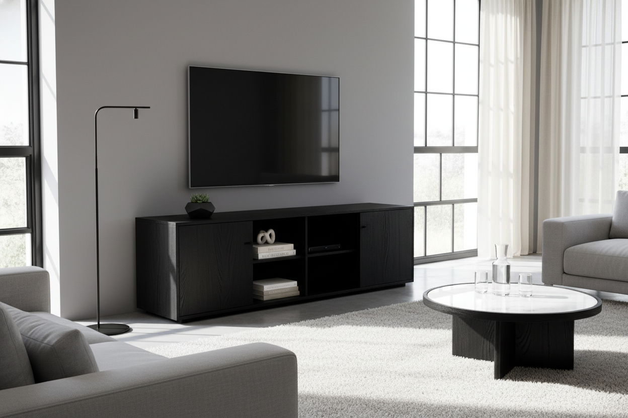 Black Wood TV Stand: How to Style It for a High-End Look