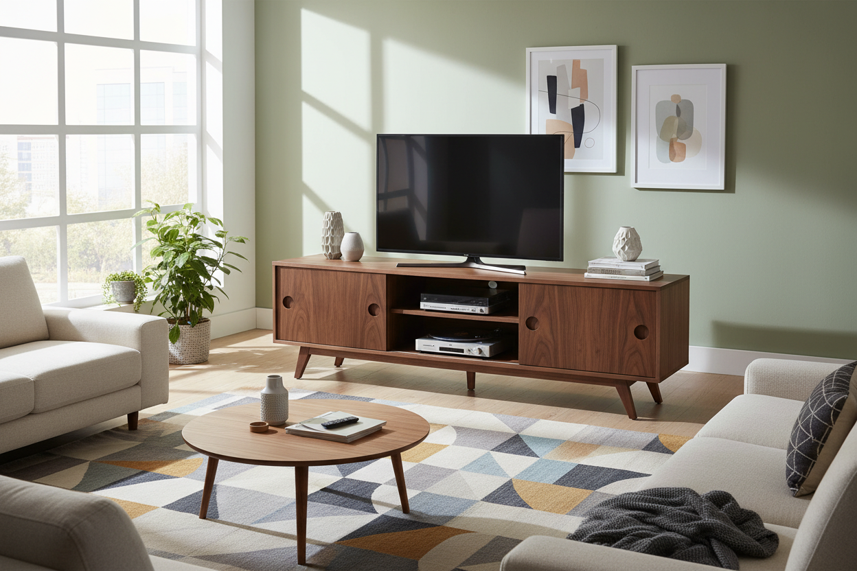 Is a Solid Wood Mid Century Modern TV Stand Worth the Cost?