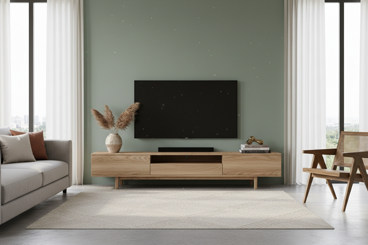 Simple Wood TV Stand: How to Style It for a High-End Look