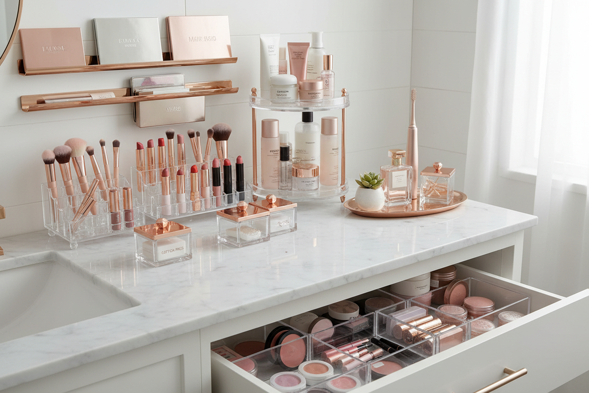 Smart Ways to Organize and Store Makeup in Your Bathroom