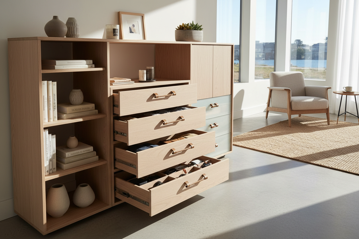 Solving the Clutter Crisis: How to Choose the Perfect Cabinet with Drawers for Any Room