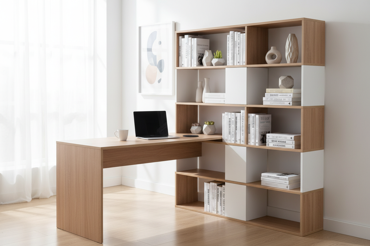 Stop Cluttering Your Desk: Why a Table Bookshelf Combo is the Ultimate Space Saver