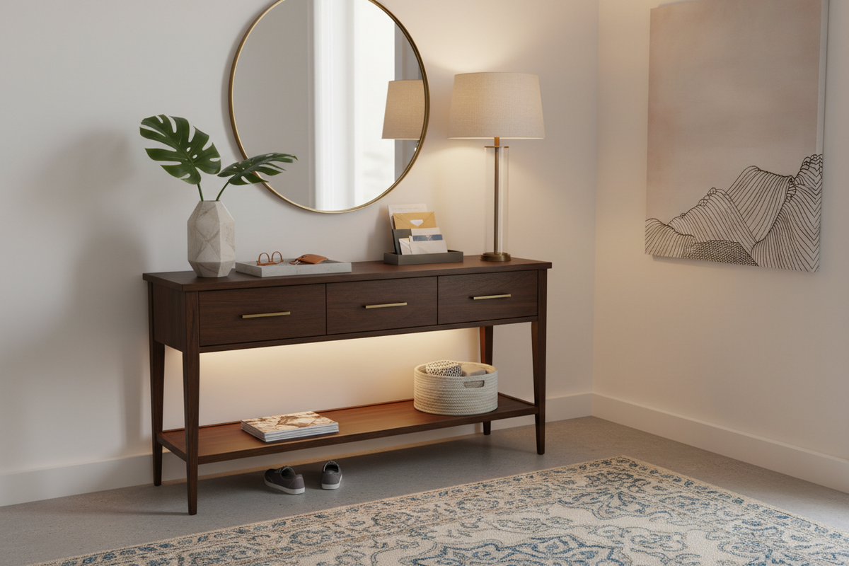 Stop the Clutter: How to Choose the Perfect Entry Table with Storage