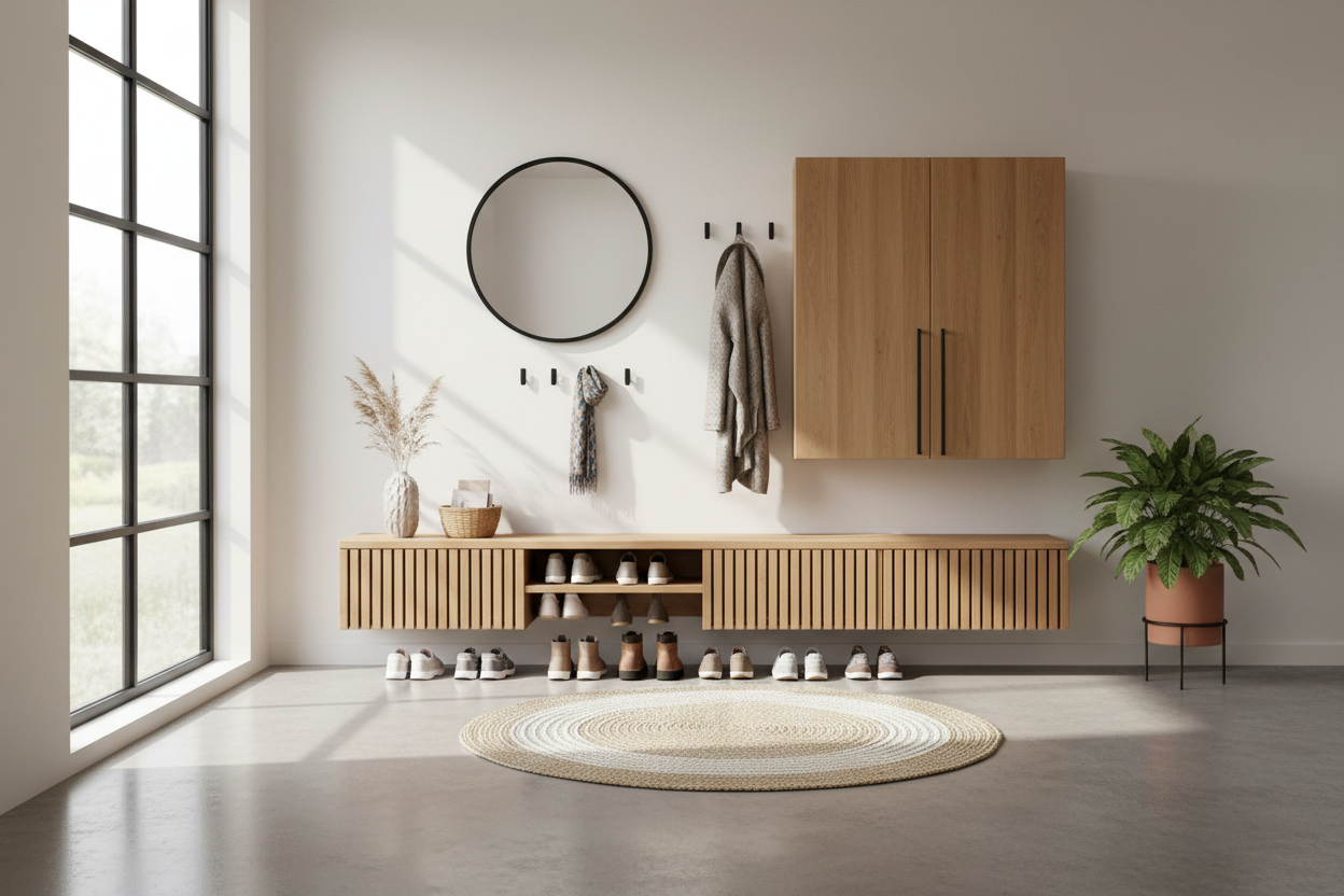 Stop the Clutter: Transforming Your Entryway with the Perfect Bench and Cabinet Combo