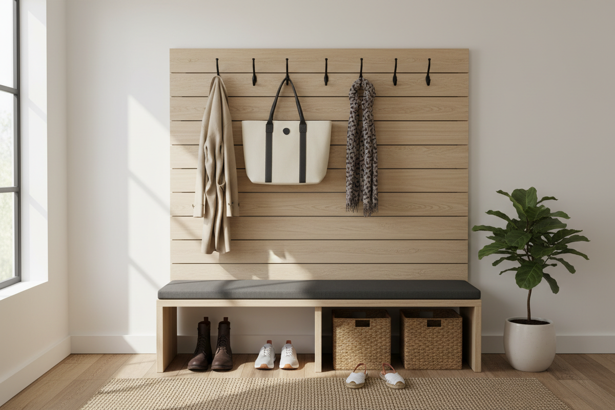 Stop the Drop-Zone Chaos: How to Choose the Perfect Entryway Bench with Hooks