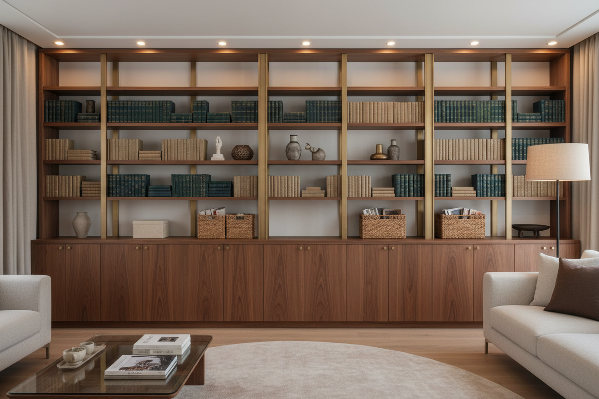Taming the Chaos: Why a Large Bookcase with Doors is the Storage Hero You Need