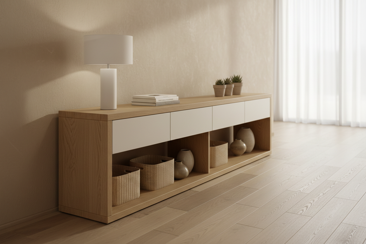 Taming the Corridor: How to Choose the Perfect Long Console Table with Storage
