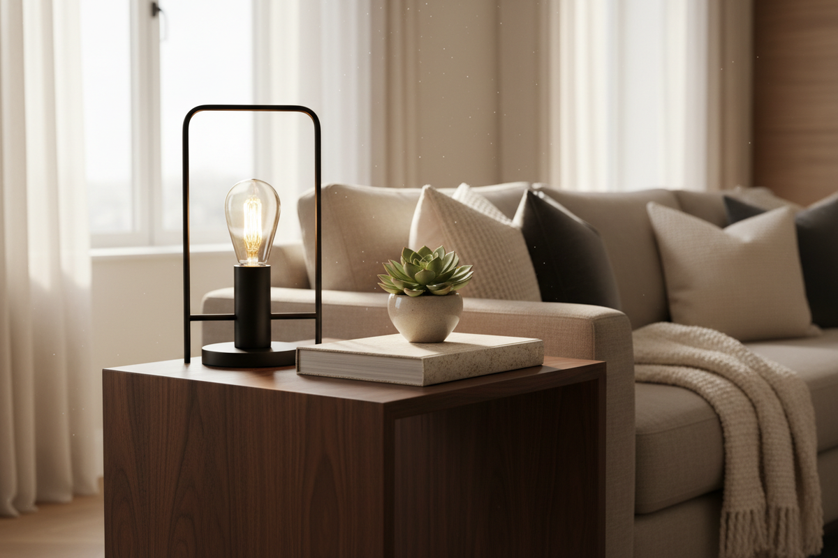 The Anchor Piece: Why Dark Wood Side Tables Are the Interior Design Cheat Code