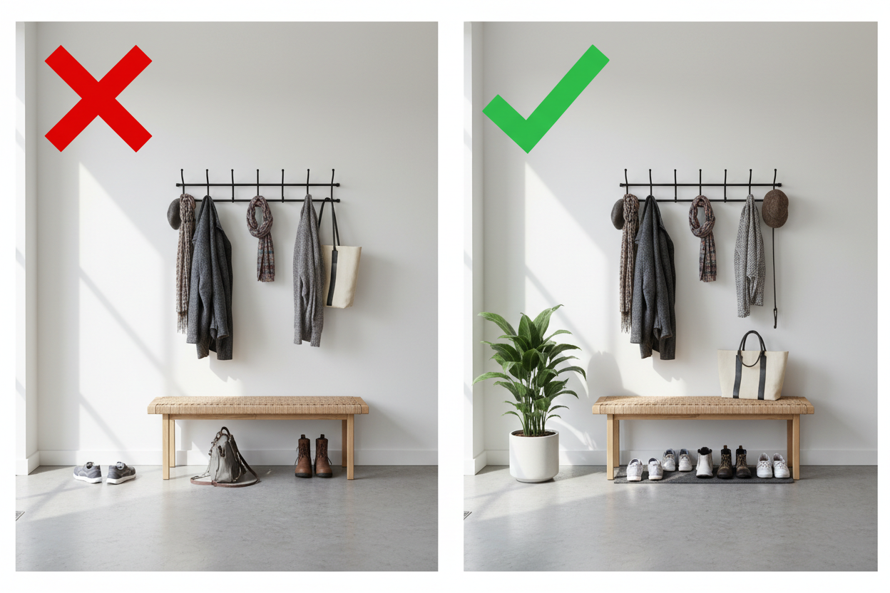 The Common Bench and Coat Rack Layout Mistake