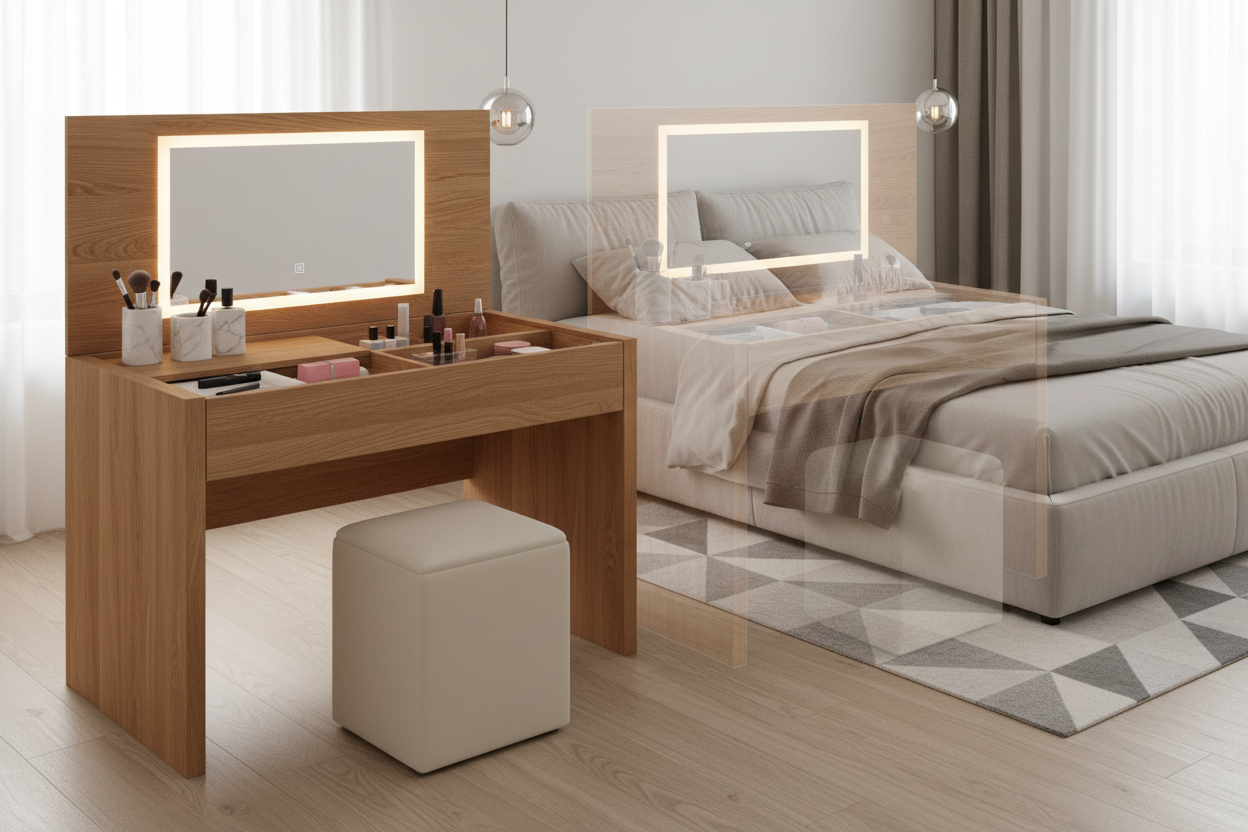 The Space-Saving Magic of a Flip Top Vanity: Your Guide to Hidden Beauty Stations