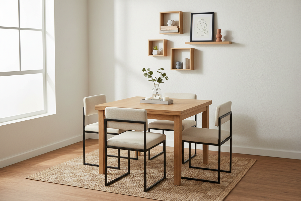 The Unsung Hero of Small Spaces: Styling Your Square Table with Shelves